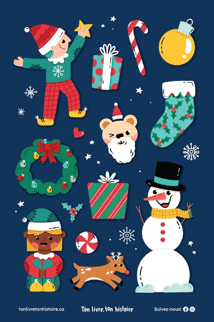 Autocollants de noël